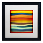 Trademark Fine Art ''Fury Sea 1'' by Amy Vangsgard 16" x 16" White Matted Black Frame (AV0132-B1616MF)