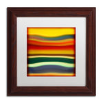 Trademark Fine Art ''Fury Sea 2'' by Amy Vangsgard  11" x 11" White Matted Wood Frame (AV0133-W1111MF)