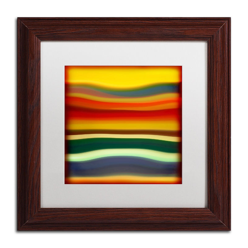 Trademark Fine Art ''Fury Sea 2'' by Amy Vangsgard  11" x 11" White Matted Wood Frame (AV0133-W1111MF)
