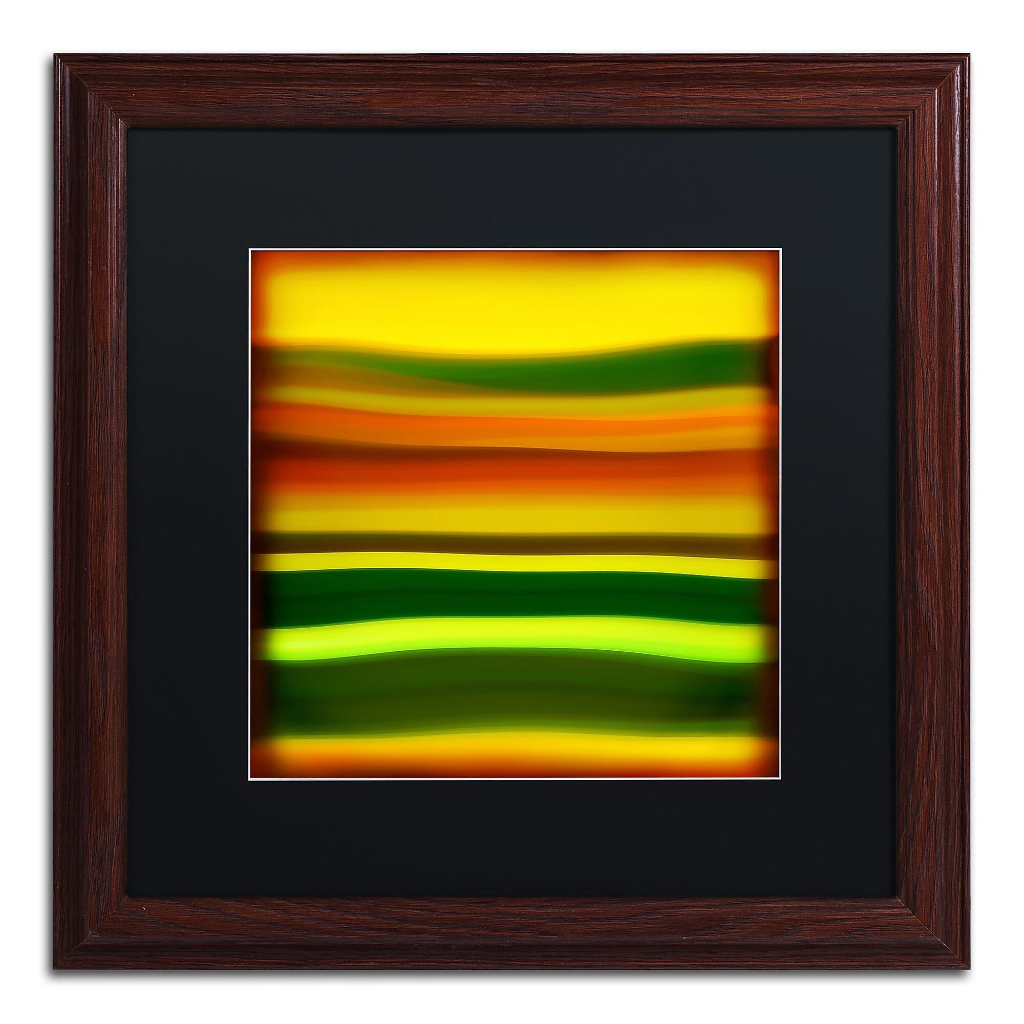 Trademark Fine Art ''Fury Sea 4'' by Amy Vangsgard  16" x 16" Black Matted Wood Frame (AV0135-W1616BMF)