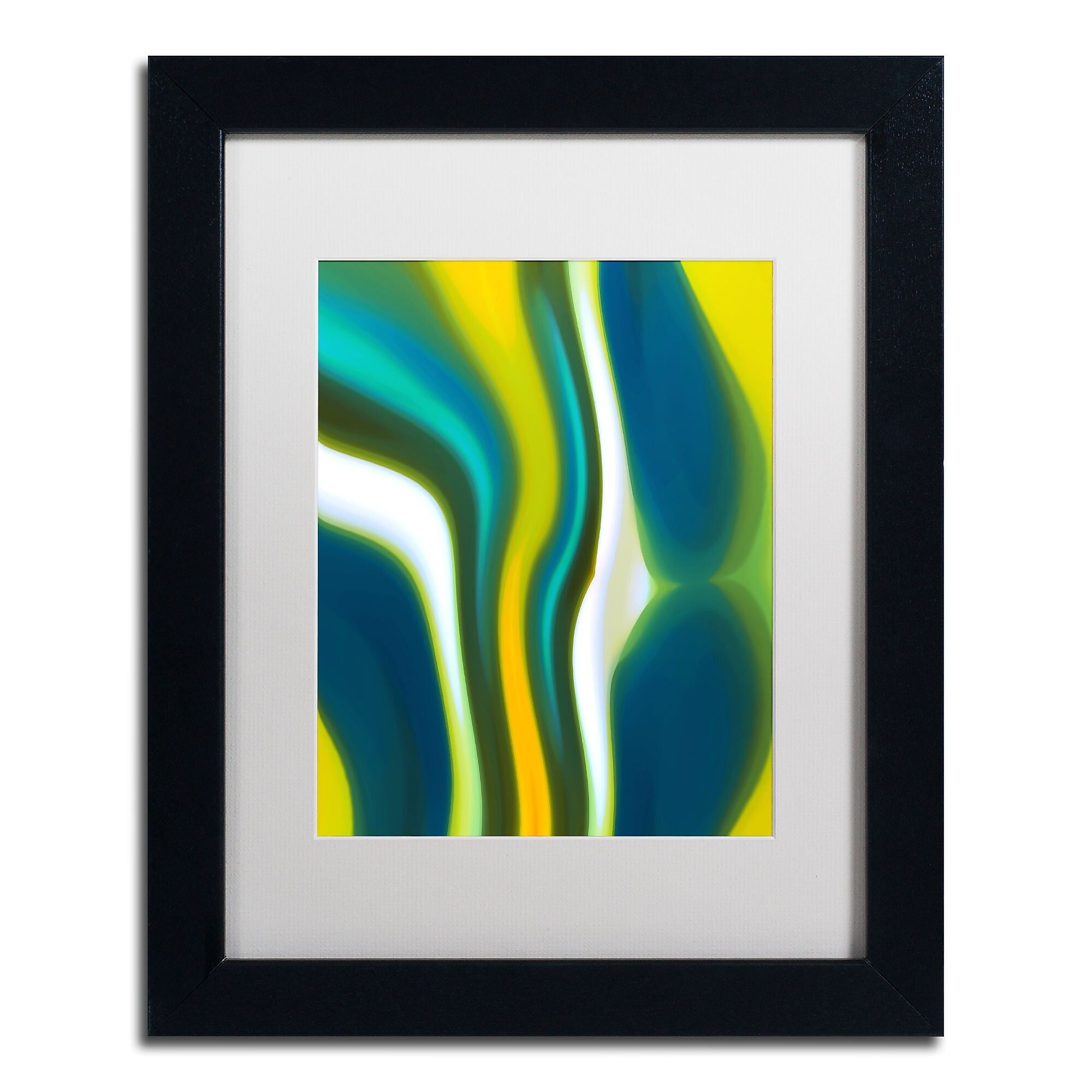 Trademark Fine Art ''Fury Stream 2'' by Amy Vangsgard  11" x 14" White Matted Black Frame (AV0137-B1114MF)
