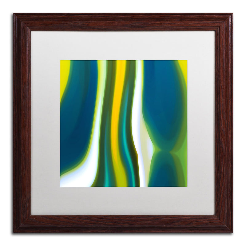 Trademark Fine Art ''Fury Stream 7'' by Amy Vangsgard  16" x 16" White Matted Wood Frame (AV0142-W1616MF)