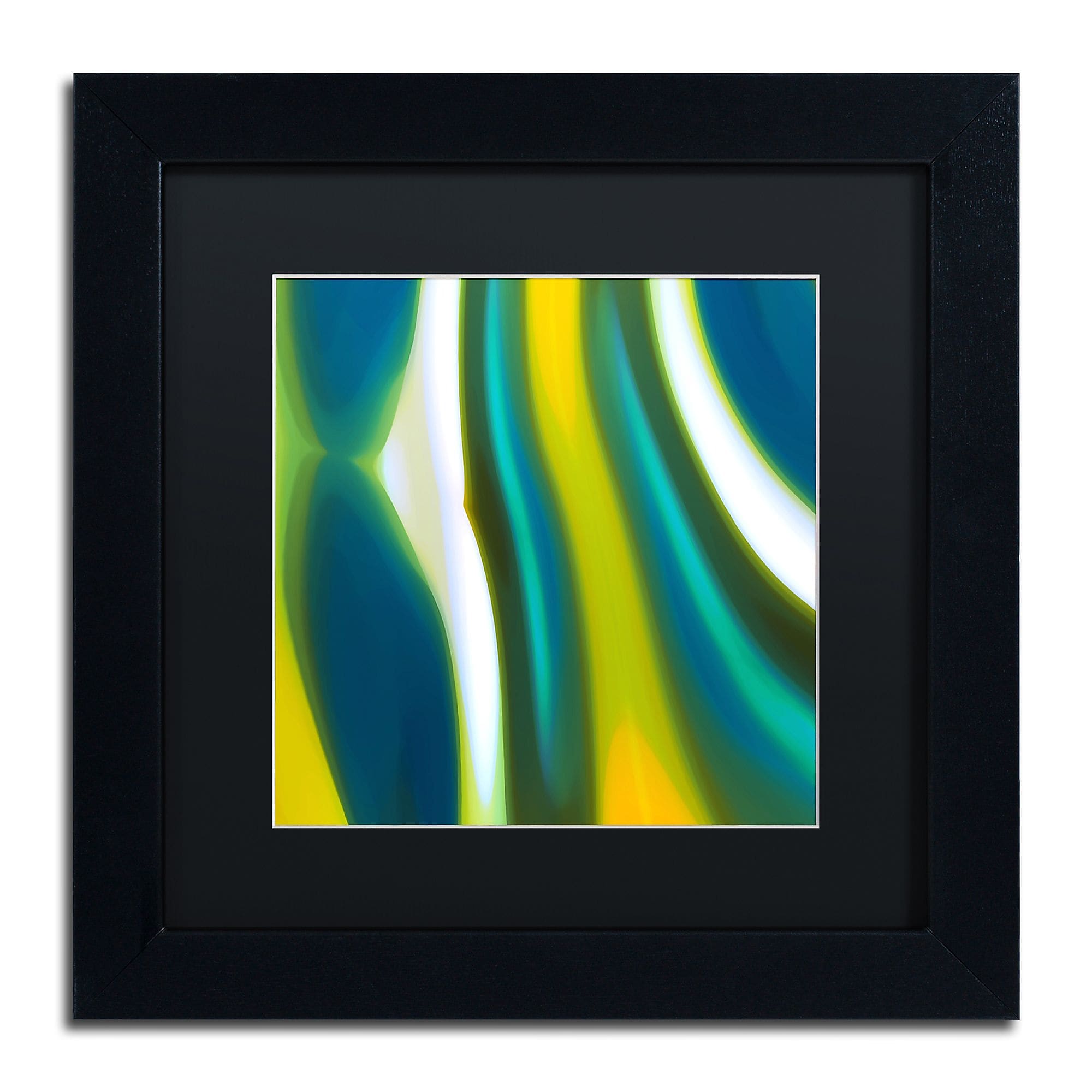 Trademark Fine Art ''Fury Stream 9'' by Amy Vangsgard  11" x 11" Black Matted Black Frame (AV0144-B1111BMF)