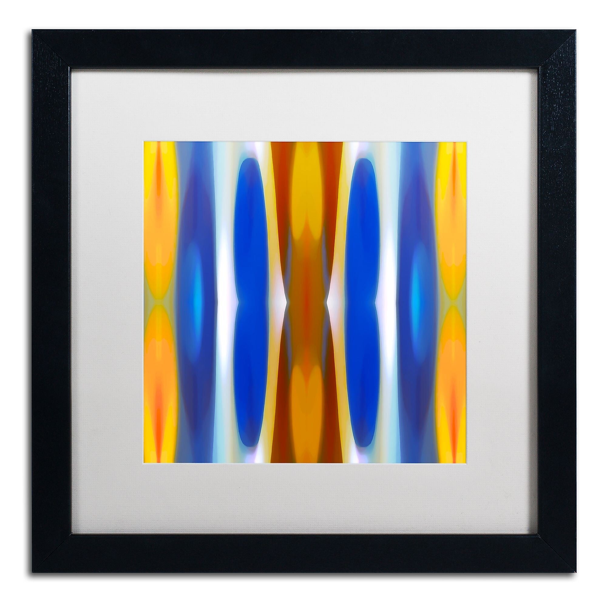 Trademark Fine Art ''Winter Forest Square 7'' by Amy Vangsgard  16" x 16" White Matted Black Frame (AV0147-B1616MF)