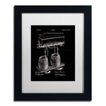 Trademark Fine Art ''Art Of Brewing Beer Patent Black'' by Claire Doherty 11" x 14" White Matted Black Frame (CDO0008-B1114MF)