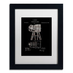 Trademark Fine Art ''Photographic Camera 1885 Black'' by Claire Doherty 11" x 14" White Matted Black Frame (CDO0016-B1114MF)