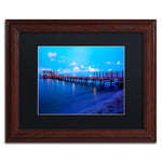 Trademark Fine Art ''Florida Pier'' by Preston 11" x 14" Black Matted Wood Frame (EM0527-W1114BMF)