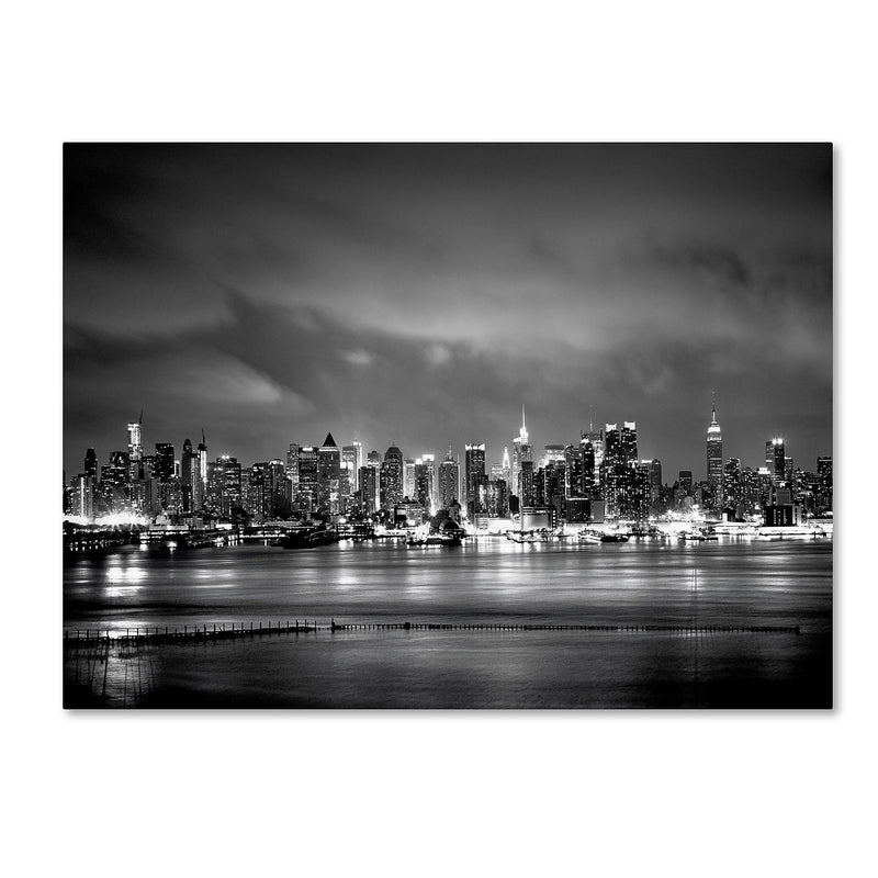 Trademark Fine Art ''New York Skyline'' by Preston 35" x 47" Canvas Art (EM0546-C3547GG)