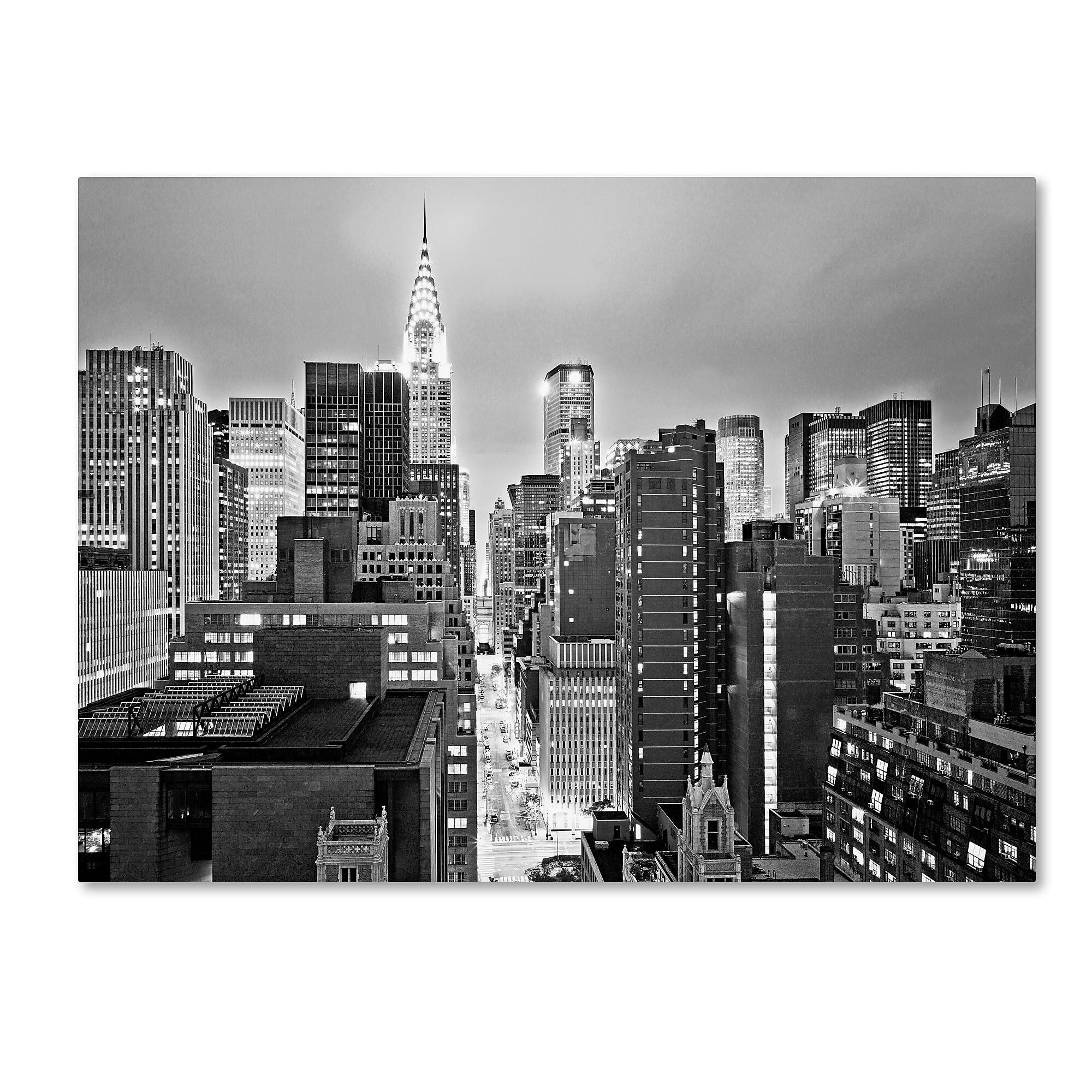 Trademark Fine Art ''New York Skyline 2'' by Preston 35" x 47" Canvas Art (EM0547-C3547GG)