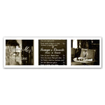 Trademark Fine Art ''Paris Triptych Restaurant'' by Preston 6" x 19" Canvas Art (EM0553-C619GG)