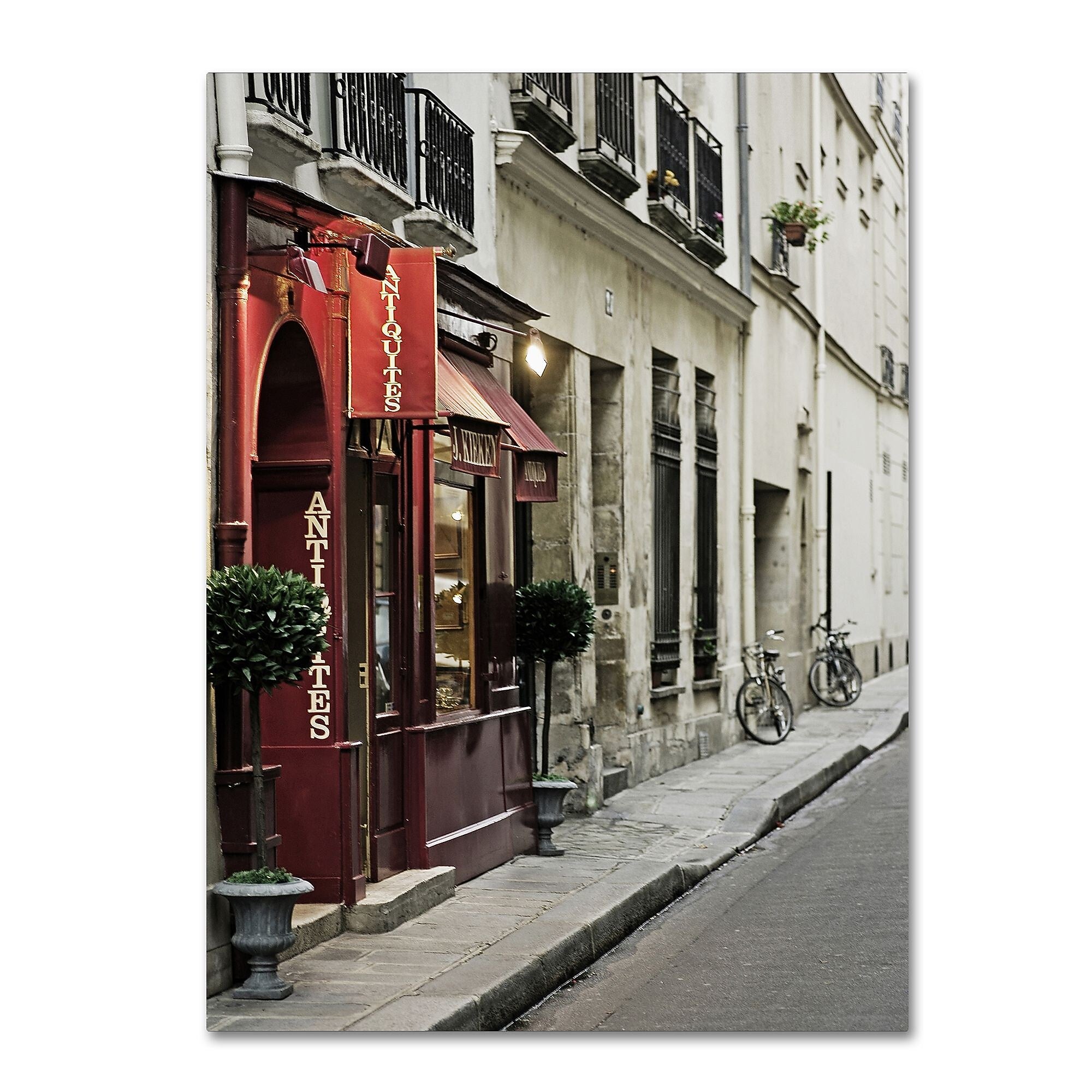 Trademark Fine Art ''Parisian Antiques'' by Preston 35" x 47" Canvas Art (EM0554-C3547GG)