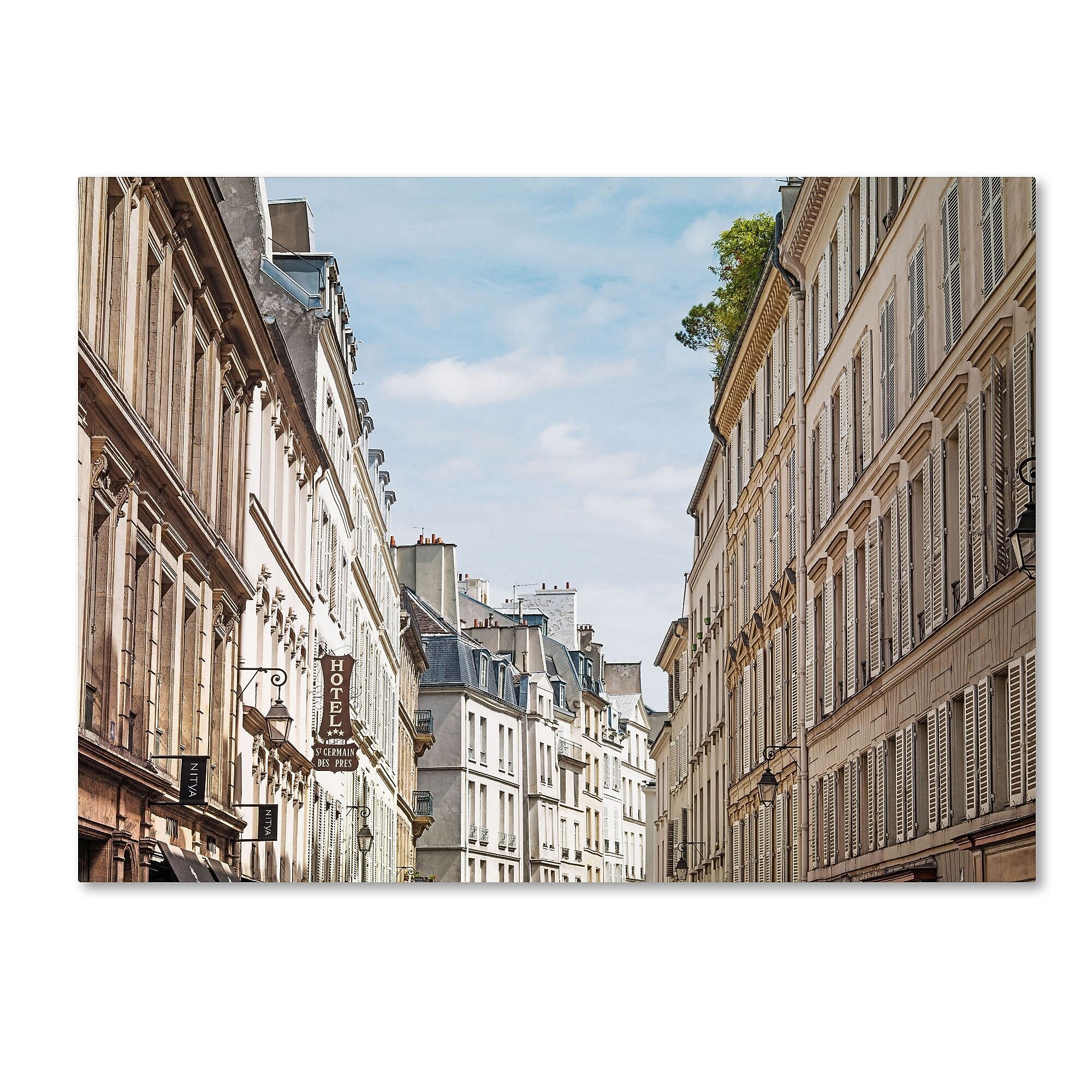 Trademark Fine Art ''Parisian Buildings'' by Preston 35" x 47" Canvas Art (EM0557-C3547GG)