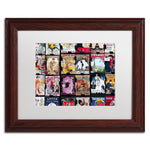 Trademark Fine Art ''Parisian Signs'' by Preston 11" x 14" White Matted Wood Frame (EM0562-W1114MF)