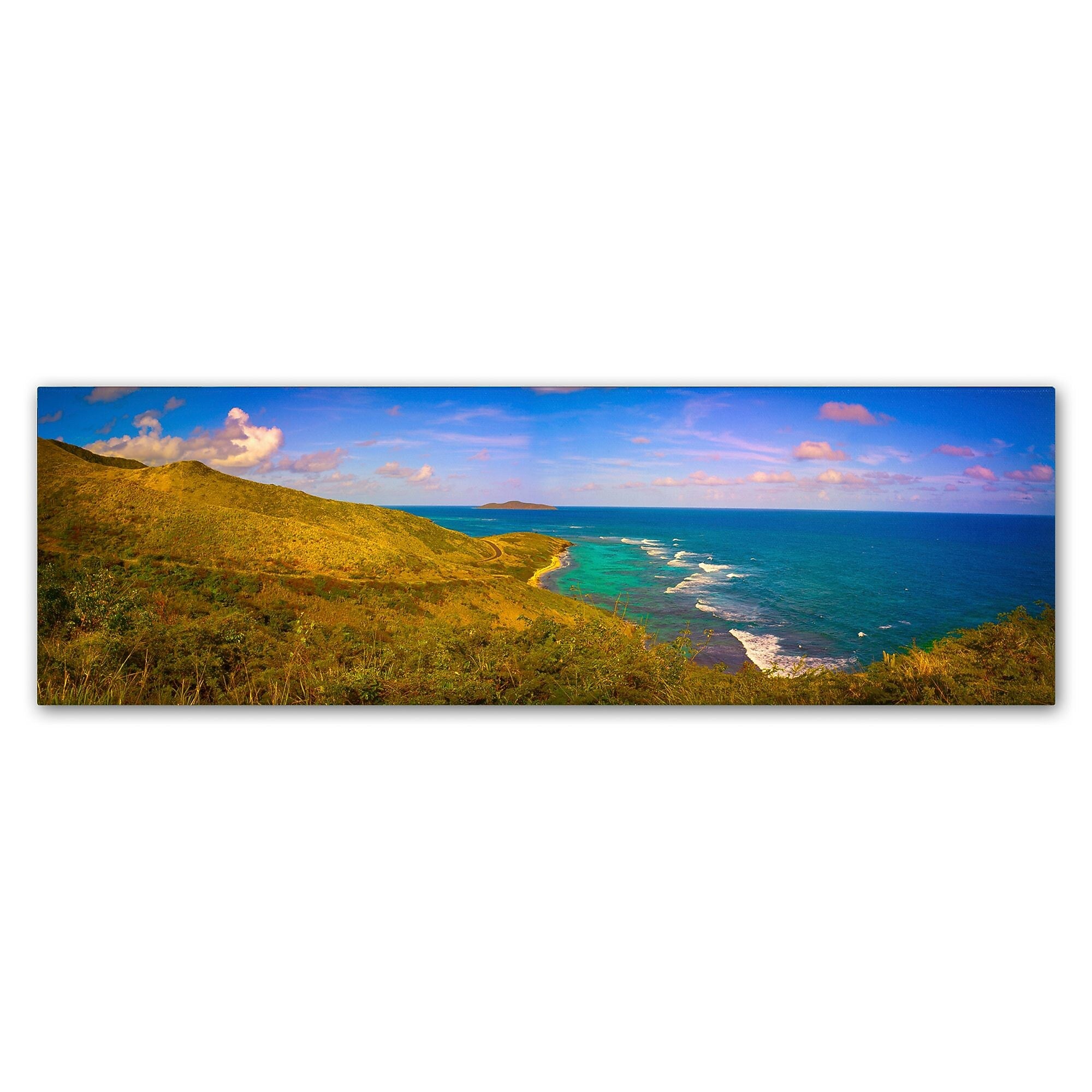 Trademark Fine Art ''St. Croix Panoramic'' by Preston 6" x 19" Canvas Art (EM0566-C619GG)