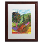 Trademark Fine Art ''Untouched Hillside'' by Manor Shadian 16" x 20" White Matted Wood Frame (MA0610-W1620MF)