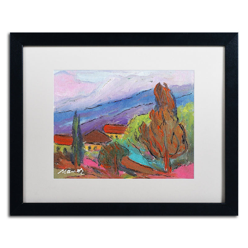 Trademark Fine Art ''Summer Blush'' by Manor Shadian 16" x 20" White Matted Black Frame (MA0611-B1620MF)