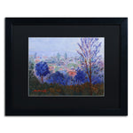 Trademark Fine Art ''Mystic Town'' by Manor Shadian 16" x 20" Black Matted Black Frame (MA0616-B1620BMF)