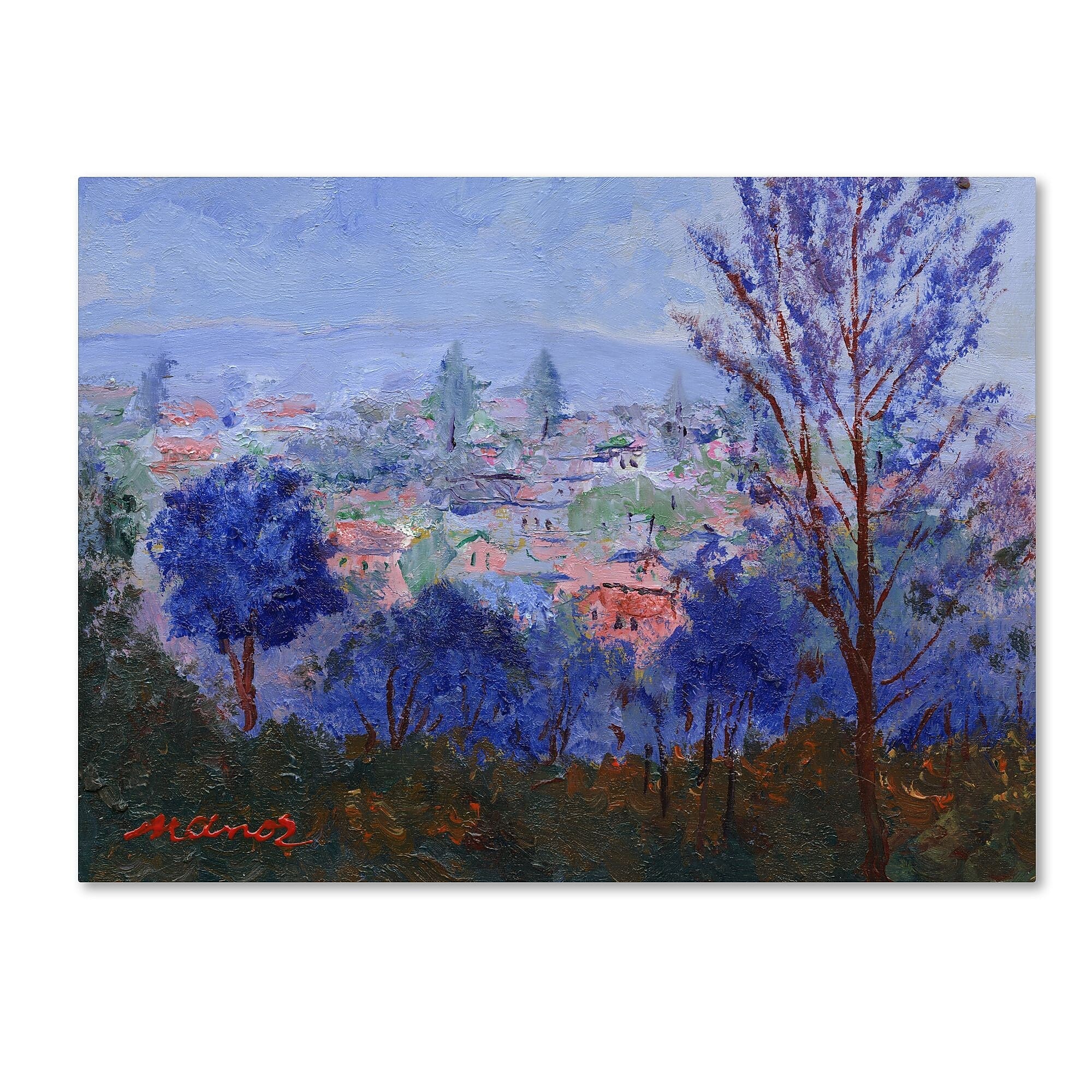 Trademark Fine Art ''Mystic Town'' by Manor Shadian 35" x 47" Canvas Art (MA0616-C3547GG)