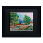 Trademark Fine Art ''Tree Valley'' by Manor Shadian 11" x 14" Black Matted Black Frame (MA0618-B1114BMF)