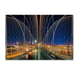 Trademark Fine Art ''Brooklyn Bridge Panorama'' by David Ayash 16" x 24" Canvas Art (MA0629-C1624GG)