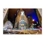 Trademark Fine Art ''Christmas in New York'' by David Ayash 16" x 24" Canvas Art (MA0630-C1624GG)