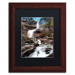 Trademark Fine Art ''Katerskill Fall'' by David Ayash 11" x 14" Black Matted Wood Frame (MA0638-W1114BMF)