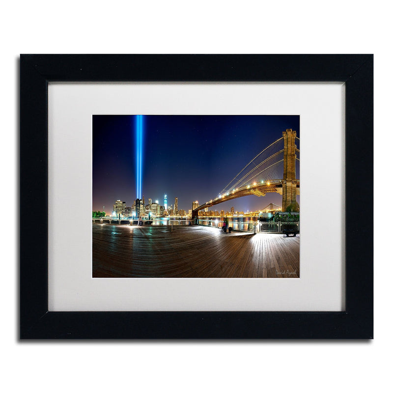 Trademark Fine Art ''Never Forget'' by David Ayash 11" x 14" White Matted Black Frame (MA0639-B1114MF)