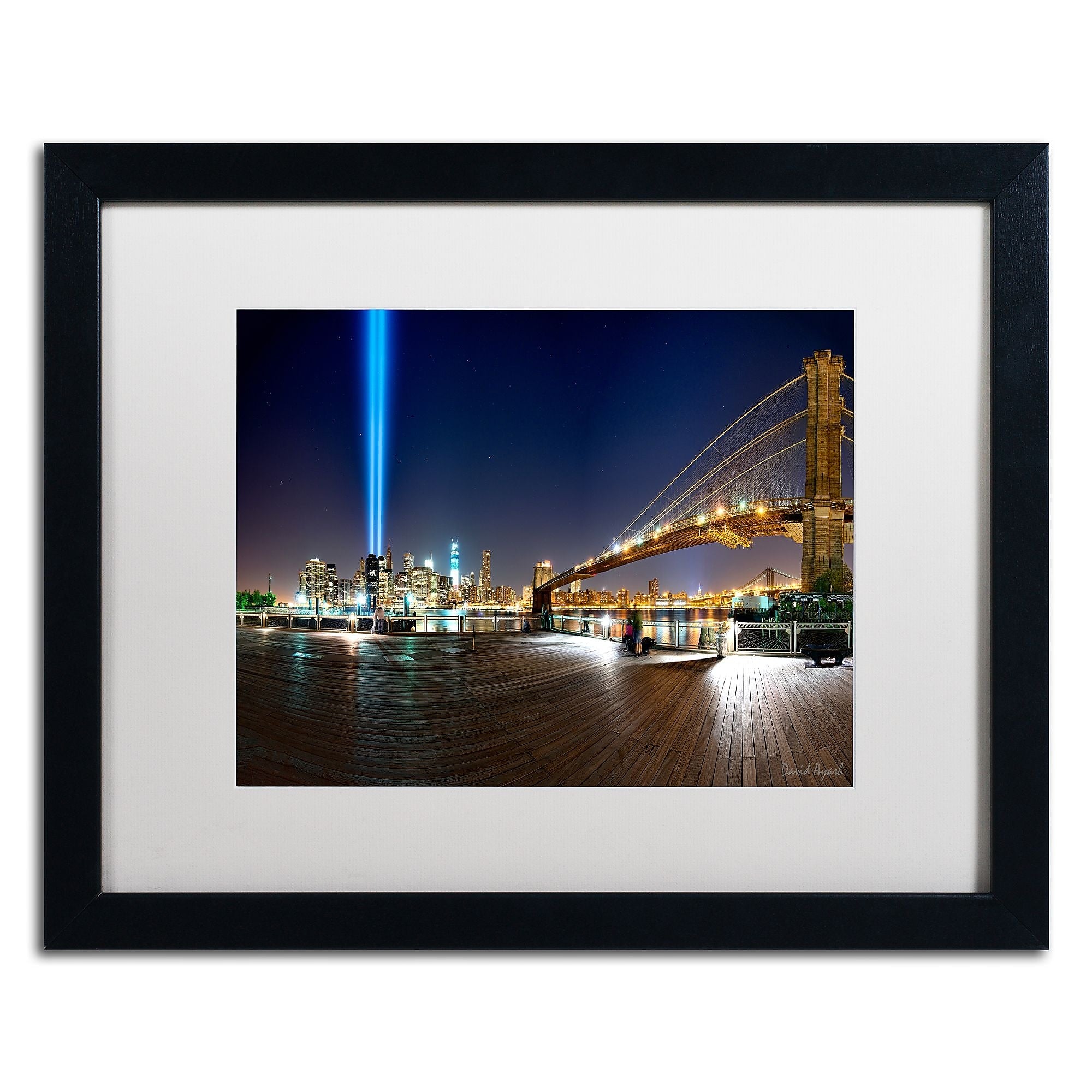 Trademark Fine Art ''Never Forget'' by David Ayash 16" x 20" White Matted Black Frame (MA0639-B1620MF)