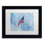 Trademark Fine Art ''Red White & Blue'' by David Ayash 11" x 14" White Matted Black Frame (MA0640-B1114MF)