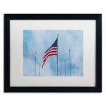 Trademark Fine Art ''Red White & Blue'' by David Ayash 16" x 20" White Matted Black Frame (MA0640-B1620MF)