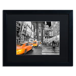 Trademark Fine Art ''Times Square'' by David Ayash 16" x 20" Black Matted Black Frame (MA0643-B1620BMF)