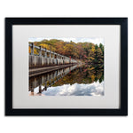 Trademark Fine Art ''New York in Fall'' by David Ayash 16" x 20" White Matted Black Frame (MA0644-B1620MF)