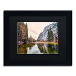 Trademark Fine Art ''Yosemite Valley'' by David Ayash 11" x 14" Black Matted Black Frame (MA0645-B1114BMF)