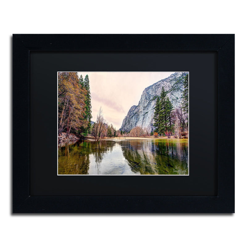 Trademark Fine Art ''Yosemite Valley'' by David Ayash 11" x 14" Black Matted Black Frame (MA0645-B1114BMF)