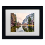 Trademark Fine Art ''Yosemite Valley'' by David Ayash 11" x 14" White Matted Black Frame (MA0645-B1114MF)