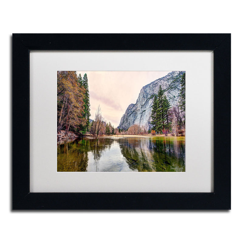 Trademark Fine Art ''Yosemite Valley'' by David Ayash 11" x 14" White Matted Black Frame (MA0645-B1114MF)