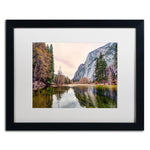 Trademark Fine Art ''Yosemite Valley'' by David Ayash 16" x 20" White Matted Black Frame (MA0645-B1620MF)