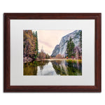 Trademark Fine Art ''Yosemite Valley'' by David Ayash 16" x 20" White Matted Wood Frame (MA0645-W1620MF)