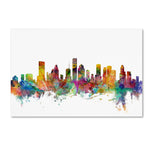 Trademark Fine Art ''Houston Texas Skyline'' by Michael Tompsett 22" x 32" Canvas Art (MT0554-C2232GG)
