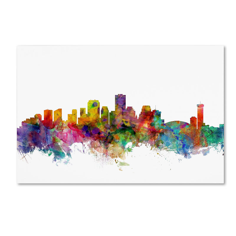Trademark Fine Art ''New Orleans Louisiana Skyline'' by Michael Tompsett 16" x 24" Canvas Art (MT0571-C1624GG)