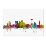 Trademark Fine Art ''San Antonio Texas Skyline'' by Michael Tompsett 16" x 24" Canvas Art (MT0579-C1624GG)
