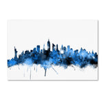 Trademark Fine Art ''New York Skyline II'' by Michael Tompsett 22" x 32" Canvas Art (MT0620-C2232GG)