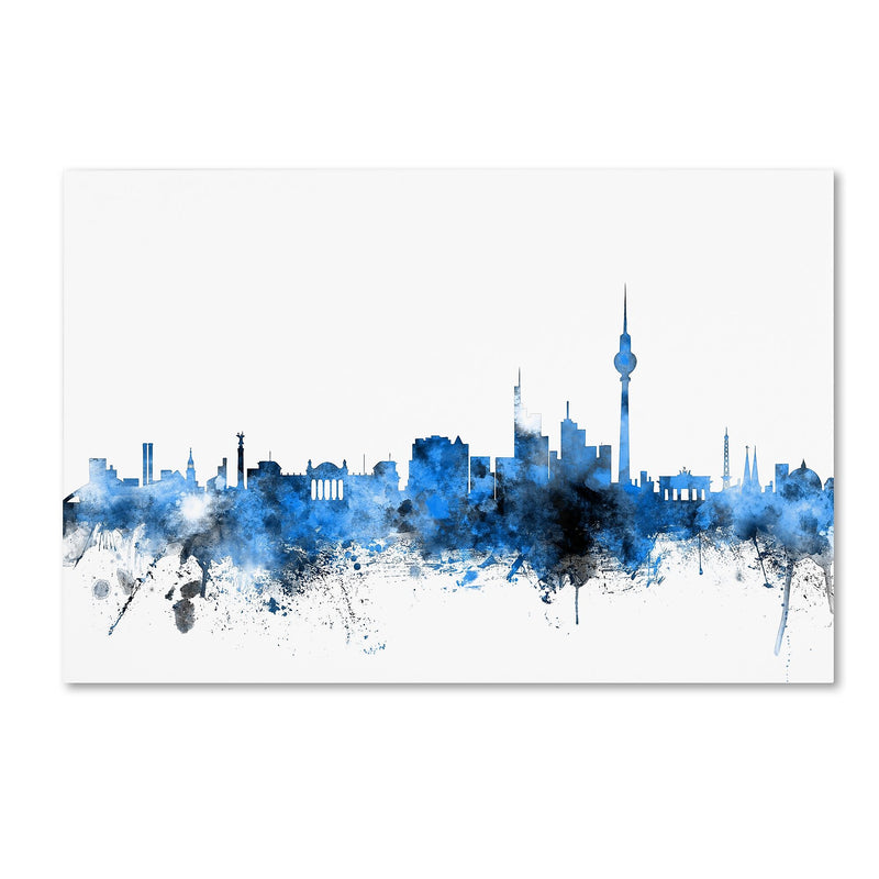 Trademark Fine Art ''Berlin Germany Skyline'' by Michael Tompsett 16" x 24" Canvas Art (MT0626-C1624GG)
