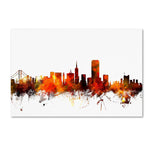 Trademark Fine Art ''San Francisco City Skyline III'' by Michael Tompsett 16" x 24" Canvas Art (MT0643-C1624GG)