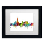 Trademark Fine Art ''Dubai Skyline'' by Michael Tompsett 11" x 14" White Matted Black Frame (MT0771-B1114MF)