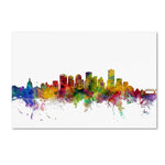 Trademark Fine Art ''Edmonton Canada Skyline'' by Michael Tompsett 30" x 47" Canvas Art (MT0772-C3047GG)