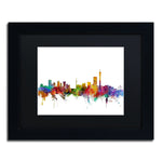 Trademark Fine Art ''Johannesburg South Africa Skyline'' by Michael Tompsett 11" x 14" Black Frame (MT0774-B1114BMF)