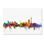Trademark Fine Art ''Johannesburg South Africa Skyline'' by Michael Tompsett 30" x 47" Canvas Art (MT0774-C3047GG)