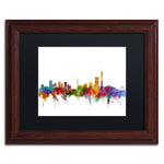 Trademark Fine Art ''Johannesburg South Africa Skyline'' by Michael Tompsett 11" x 14" Wood Frame (MT0774-W1114BMF)