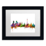 Trademark Fine Art ''Moscow Russia Skyline'' by Michael Tompsett 11" x 14" Black Frame (MT0778-B1114MF)